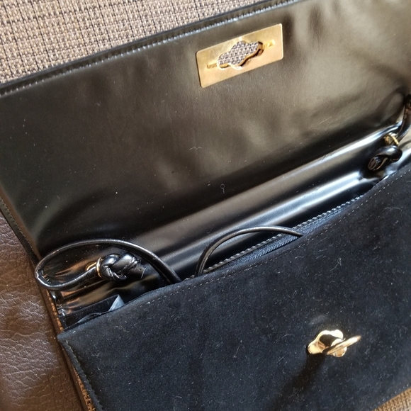 Black Velvet Clutch Purse - Picture 6 of 9